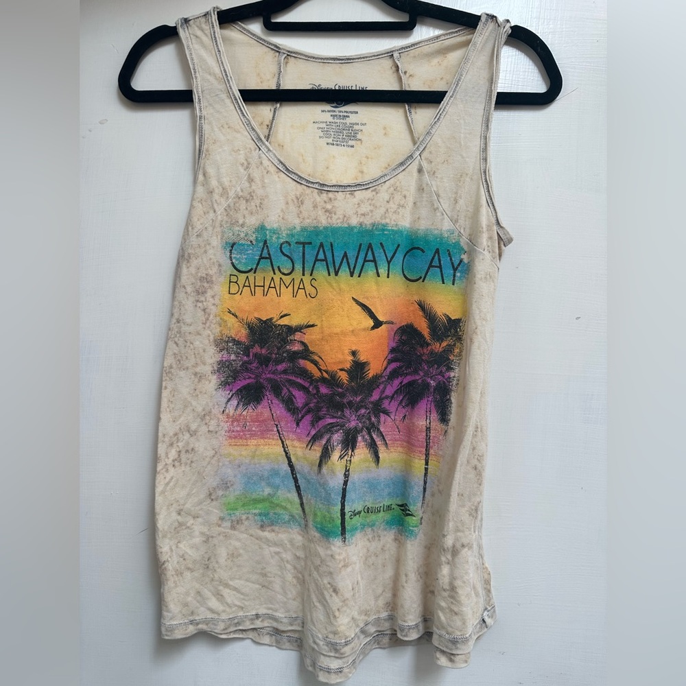 Disney Castaway Cay Bahamas tank top size medium
